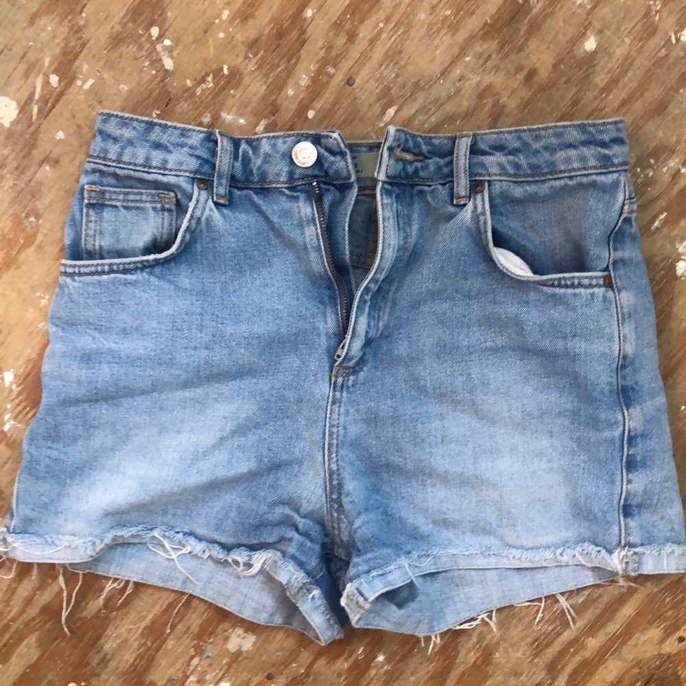 Topshop Moto Girlfriend Shorts